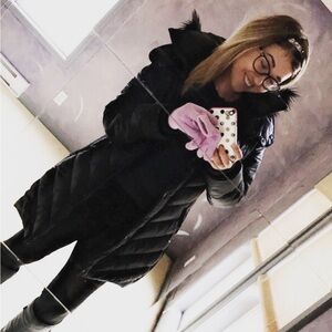 Abercrombie Water Resistant Black Puffer Parka